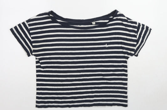 Womens UK Size 8 Jack Wills Blue Basic T-Shirt