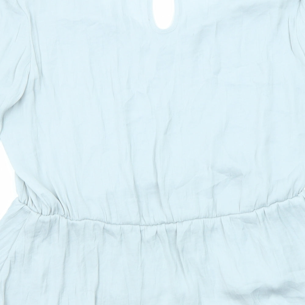 Womens UK Size 10 Marks and Spencer Grey Basic Blouse