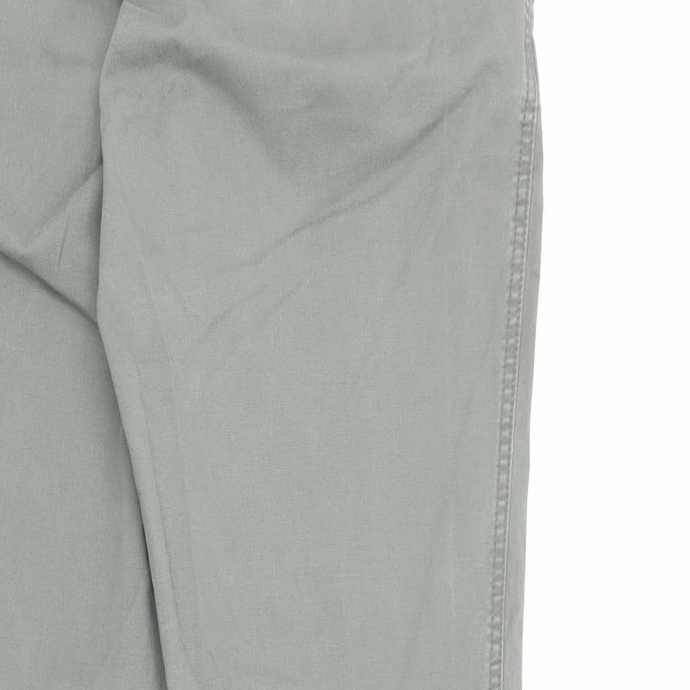 Womens UK Size 6 Gap Regular Fit Green Trousers