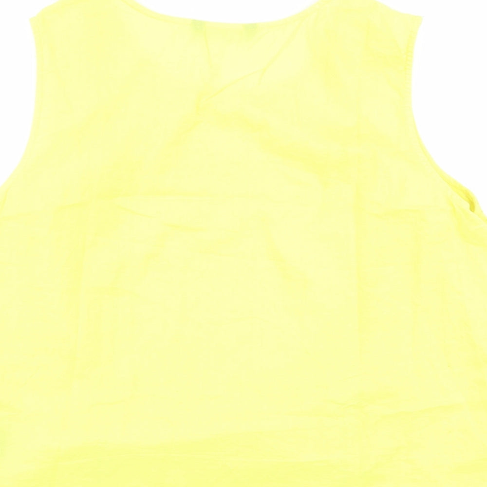 Womens UK Size 18 Very Yellow Basic Tank