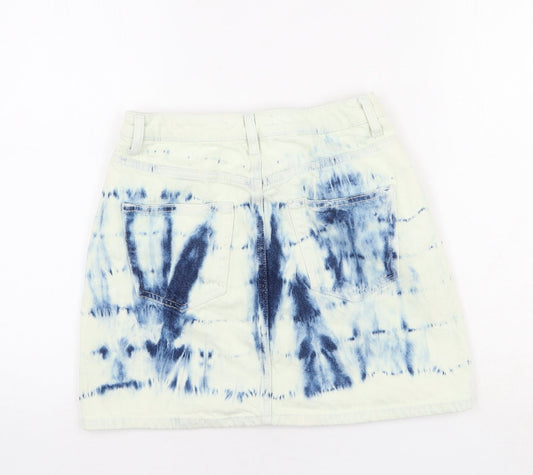 Womens UK Size 8 Denim & Co. Mini Denim Skirt
