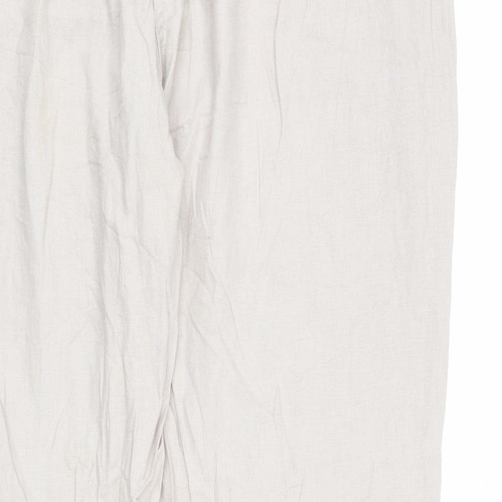 Womens UK Size 36 in Marks and Spencer Regular Fit Beige Trousers