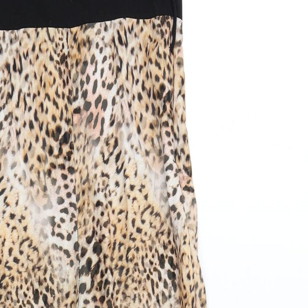 Lipsy Girls Multicoloured Animal Print Polyester Jumpsuit One-Piece Size 9-10 Years L24 in Zip