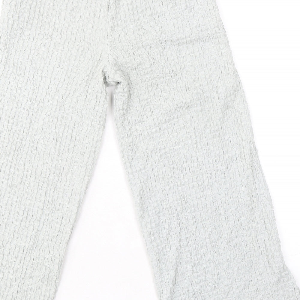 Womens UK Size 10 Zara Regular Fit Grey Trousers