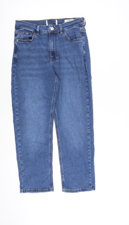 Womens UK Size 28 in Per Una Regular Fit Straight Blue Jeans