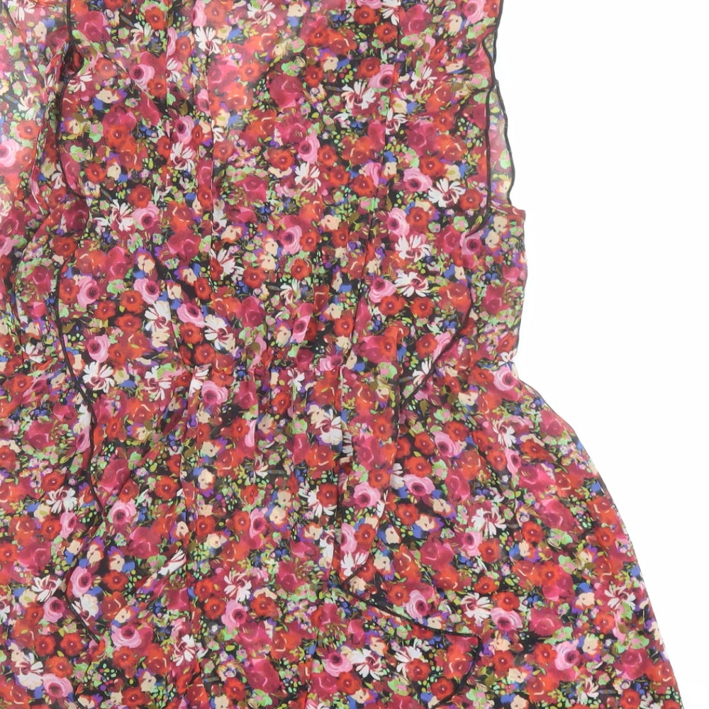 Womens UK Size 10 NEXT Multicoloured Basic Blouse