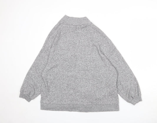 Womens UK Size XS H&M Grey Cardigan Jumper
