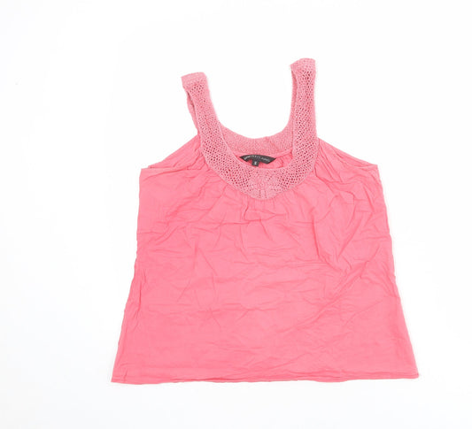 Womens UK Size S Great Plains Pink Basic Tank