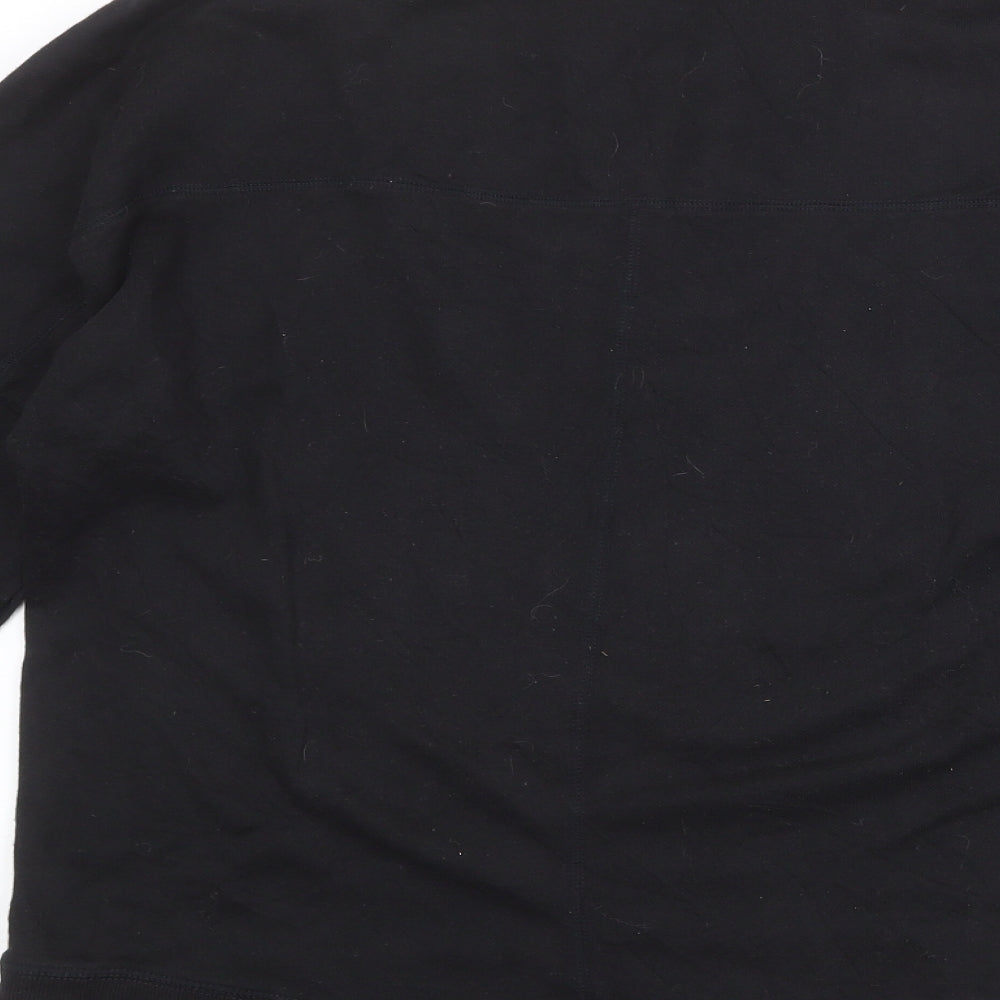 Reebok Womens Black Cotton Pullover Sweatshirt Size M Pullover