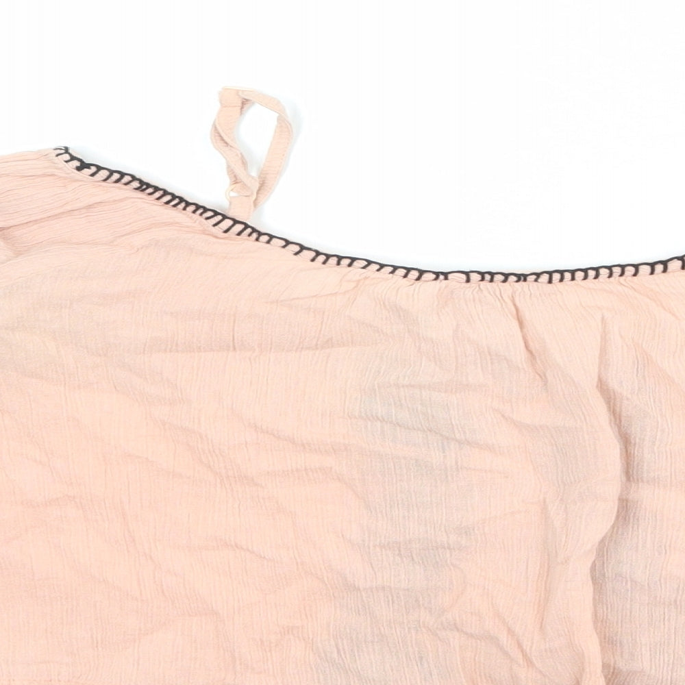 Womens UK Size 8 ASOS Pink Basic Blouse