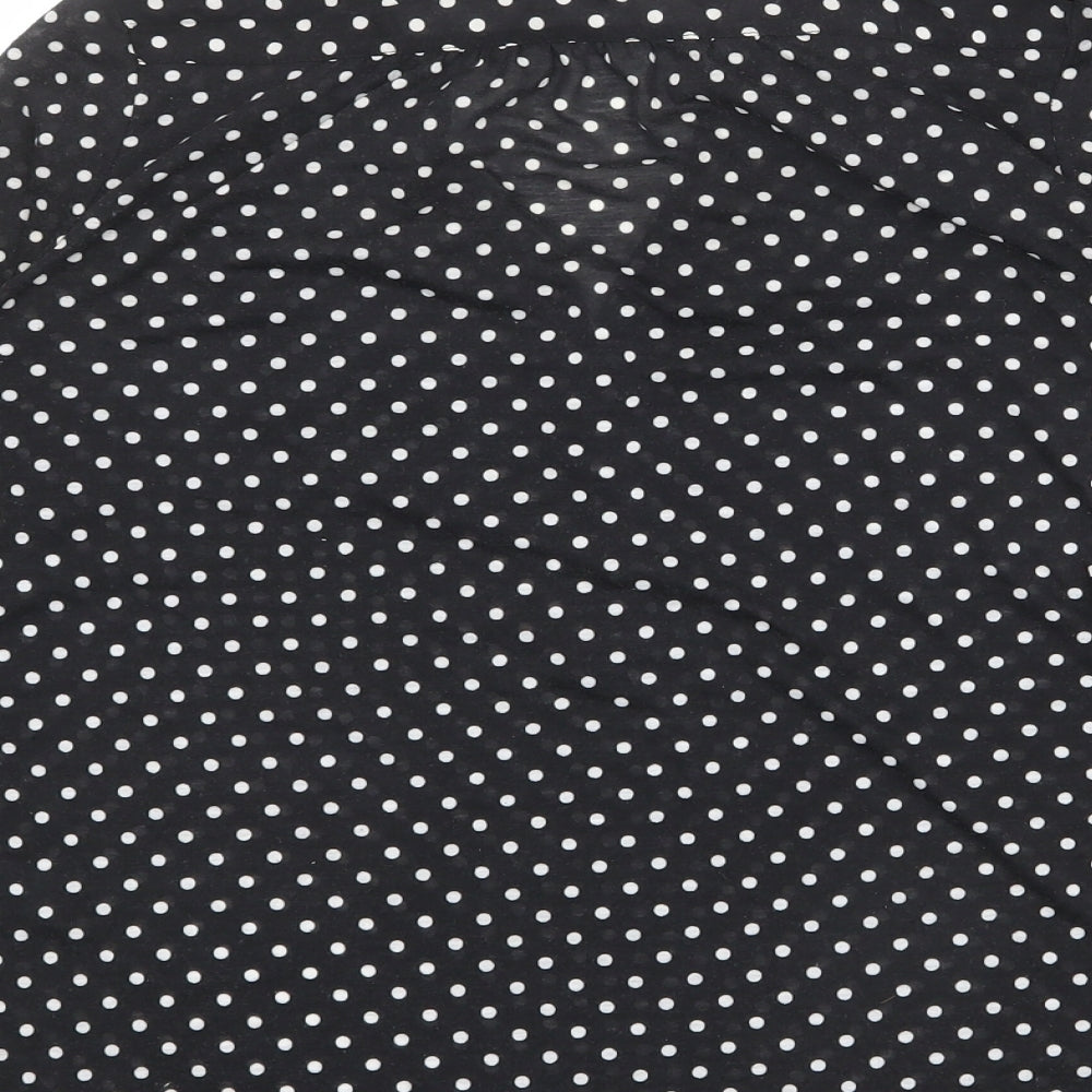 Womens UK Size S H&M Black Basic Blouse