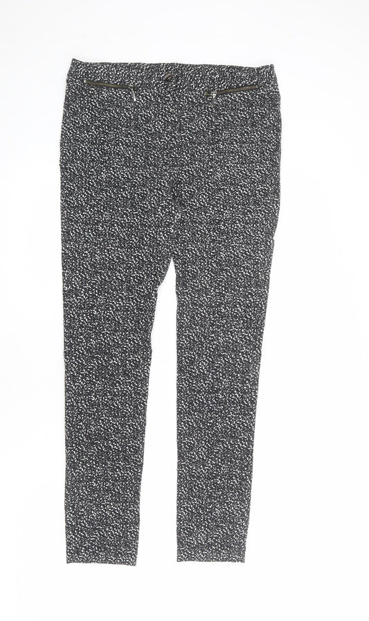 Womens UK Size 12 Dorothy Perkins Regular Fit Black Trousers
