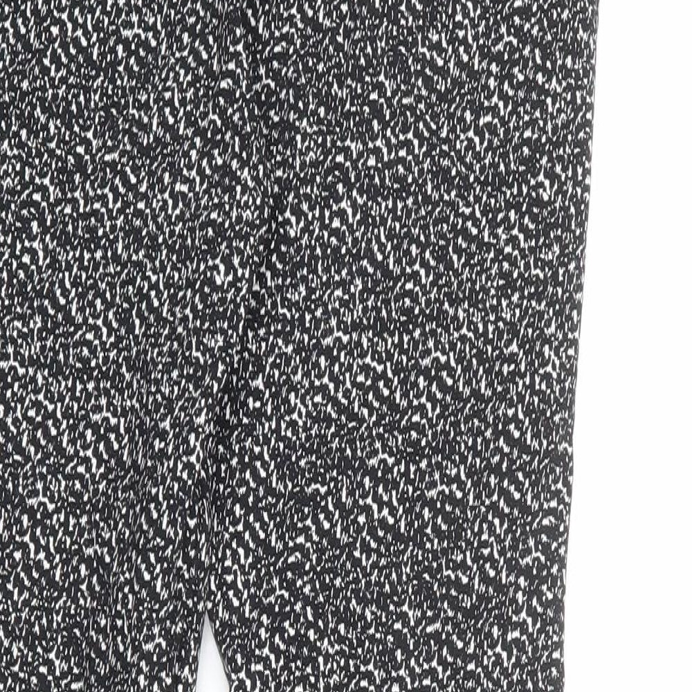Womens UK Size 12 Dorothy Perkins Regular Fit Black Trousers