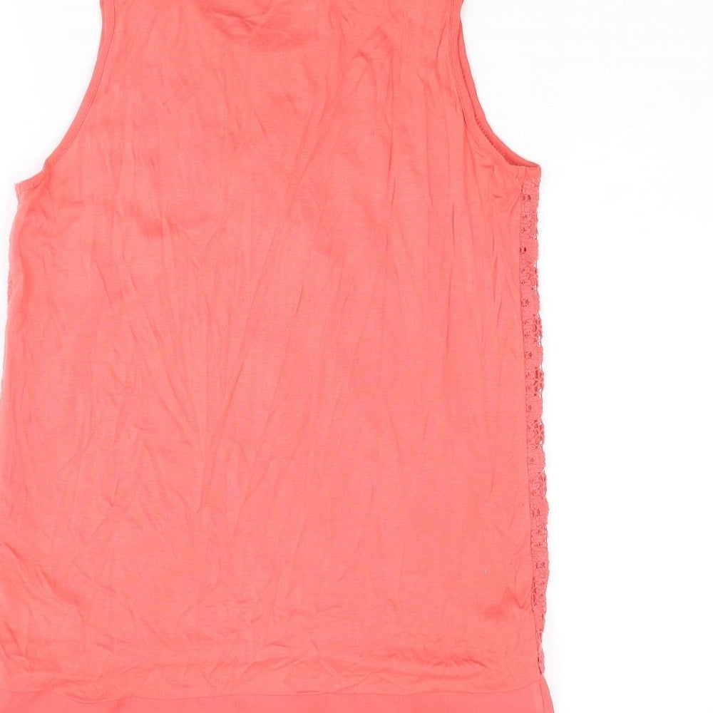 Womens UK Size 8 NEXT Pink Basic Blouse