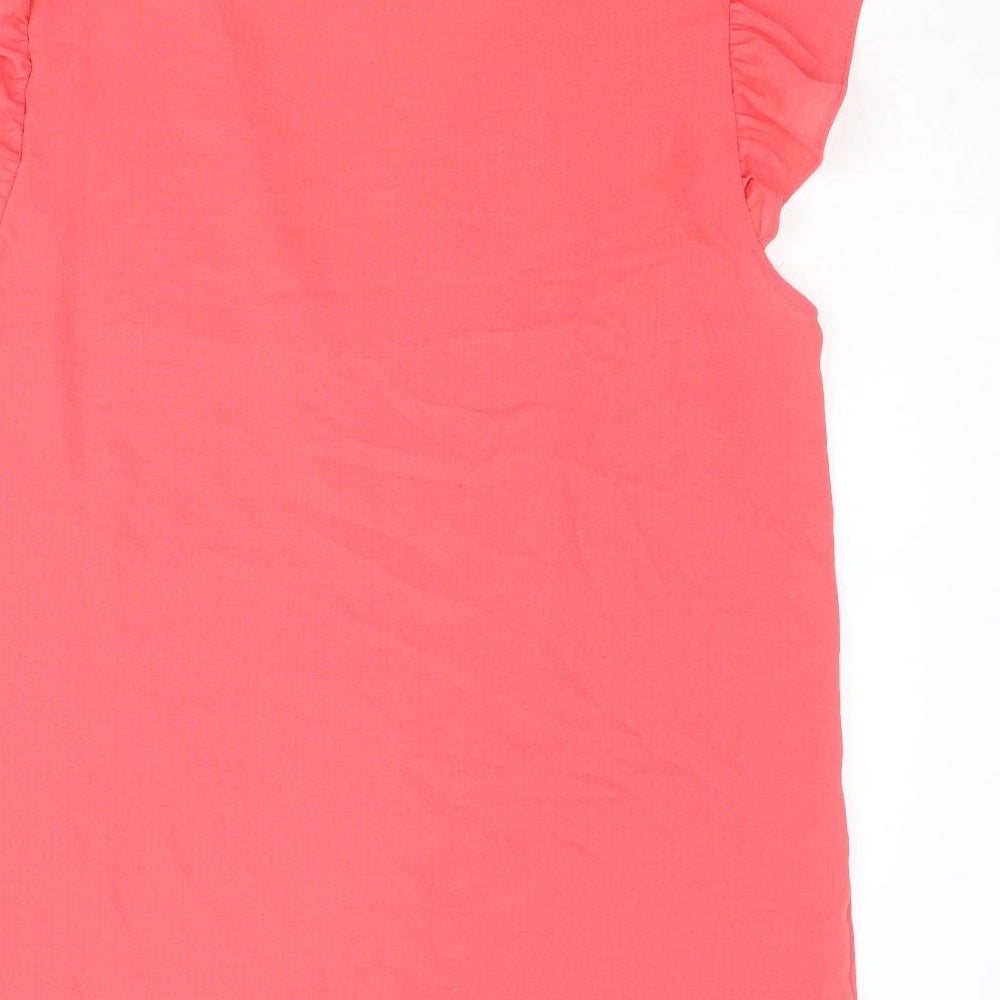 Womens UK Size 14 Very Pink Basic Blouse