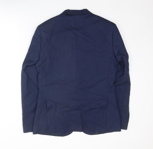 Mens UK Size 38 Marks and Spencer Regular Blue Suit Jacket