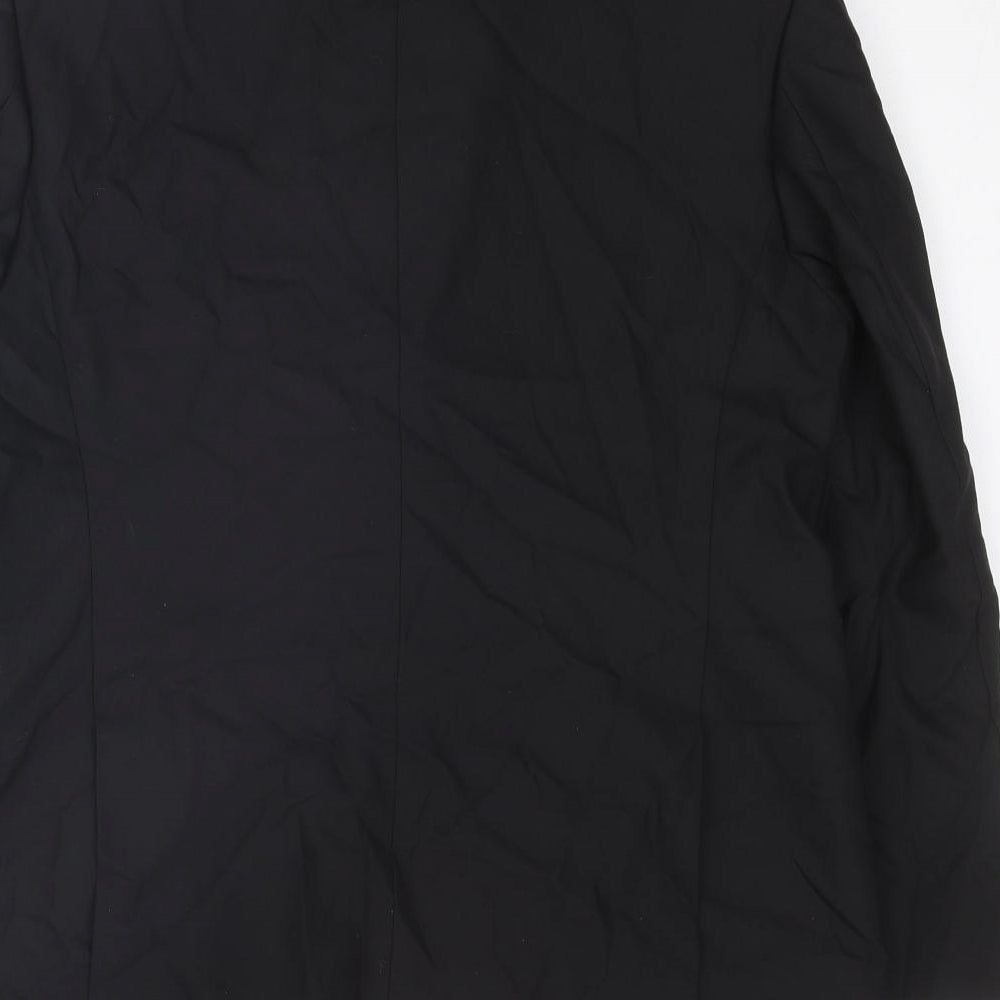 Autograph Mens Black Wool Tuxedo Blazer Size 42 Regular - Five button sleeve