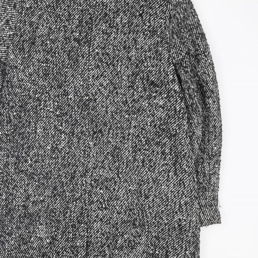 Womens UK Size 6 River Island Grey Overcoat