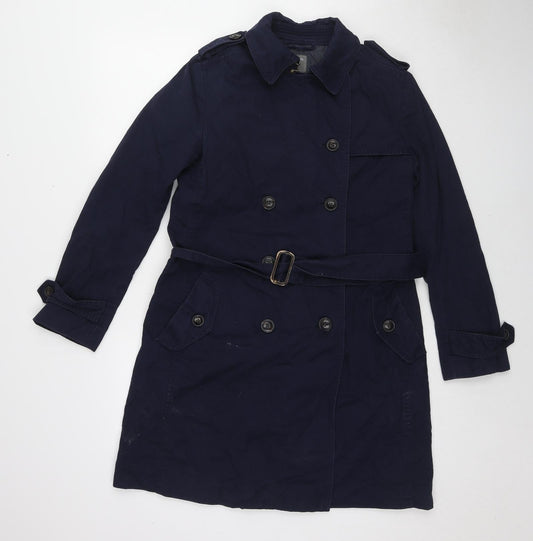 Womens UK Size S Gap Blue Pea Coat