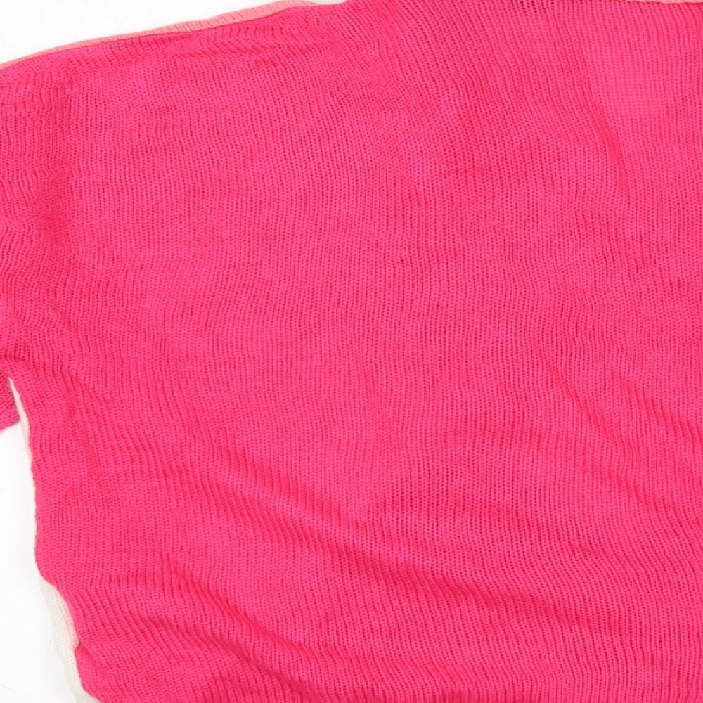 Womens UK Size S Brave Soul Pink Pullover Jumper