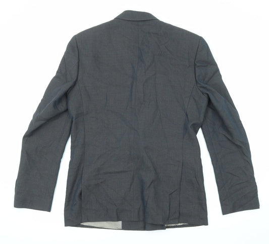 Mens UK Size 40 River Island Regular Grey Suit Jacket