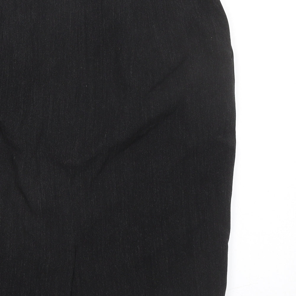 Principles Womens Grey Polyester A-Line Skirt Size 12 Zip