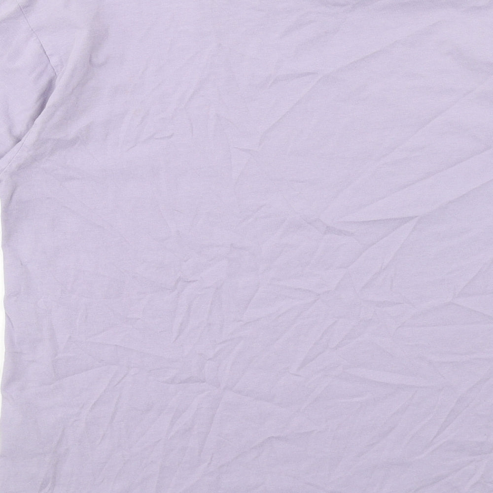 Womens UK Size 4 ASOS Purple Basic T-Shirt
