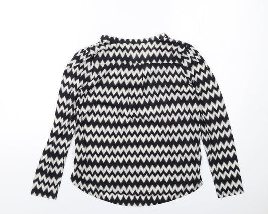 Womens UK Size XS H&M Black Basic Blouse