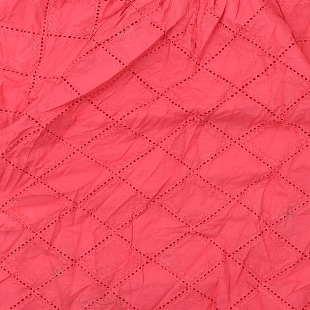 Womens UK Size 8 Marks and Spencer Red Basic Blouse