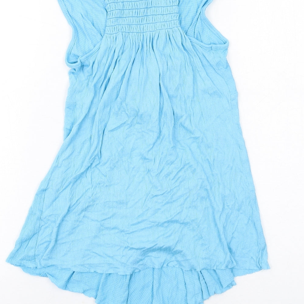 Womens UK Size 10 Select Blue Basic Blouse