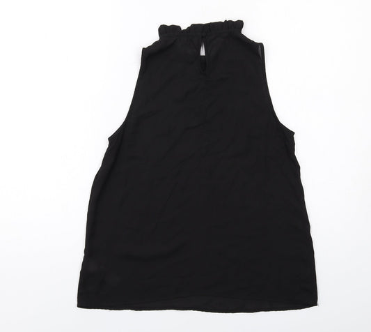 Womens UK Size 8 New Look Black Basic Blouse