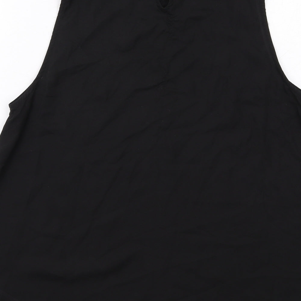 Womens UK Size 8 New Look Black Basic Blouse