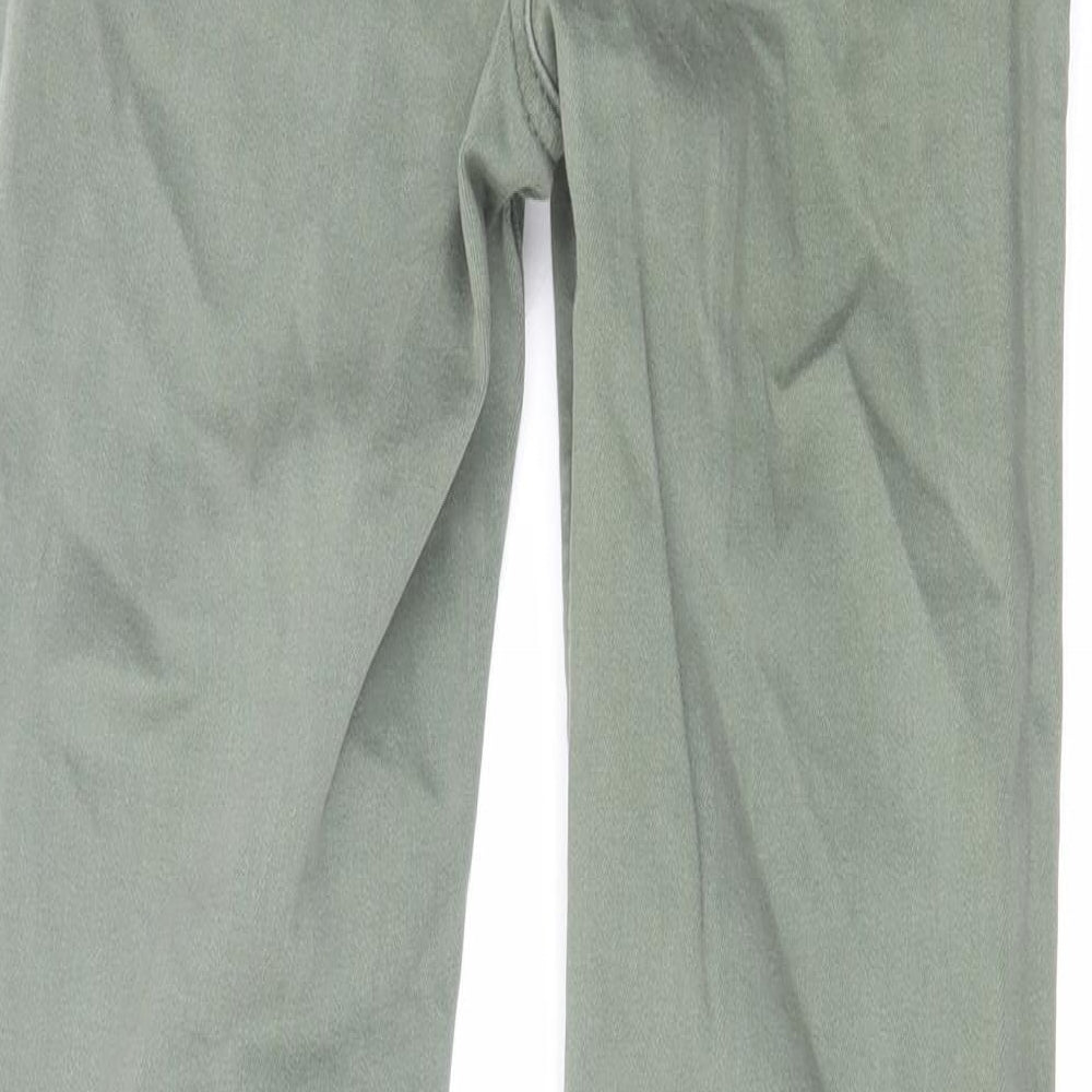 Denim & Co. Womens Green Cotton Skinny Jeans Size 6 L29 in Regular Zip
