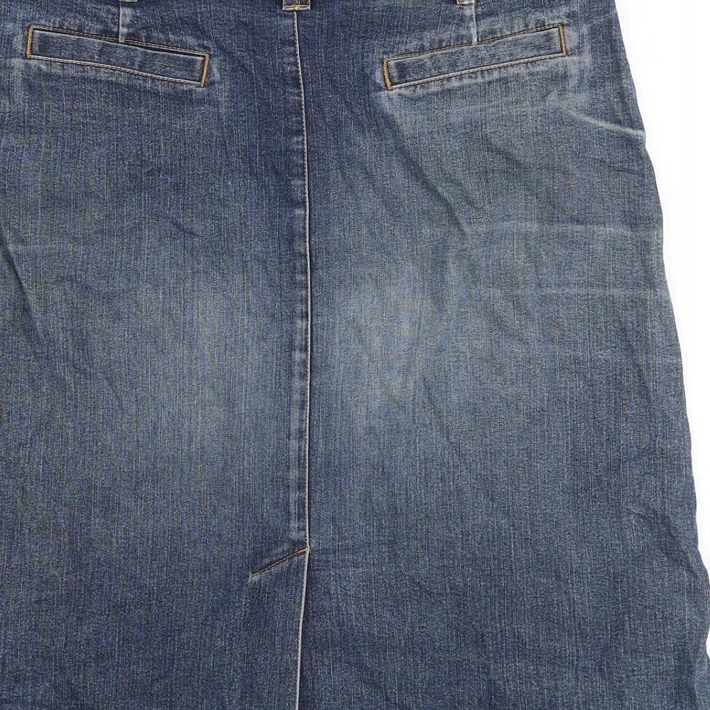 Womens UK Size 36 in Artigiano A-Line Denim Skirt