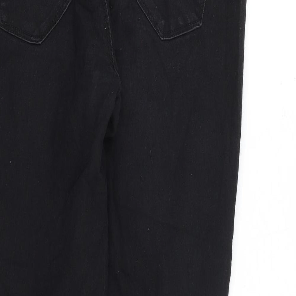 Denim & Co. Womens Black Cotton Jegging Jeans Size 10 L29 in Regular