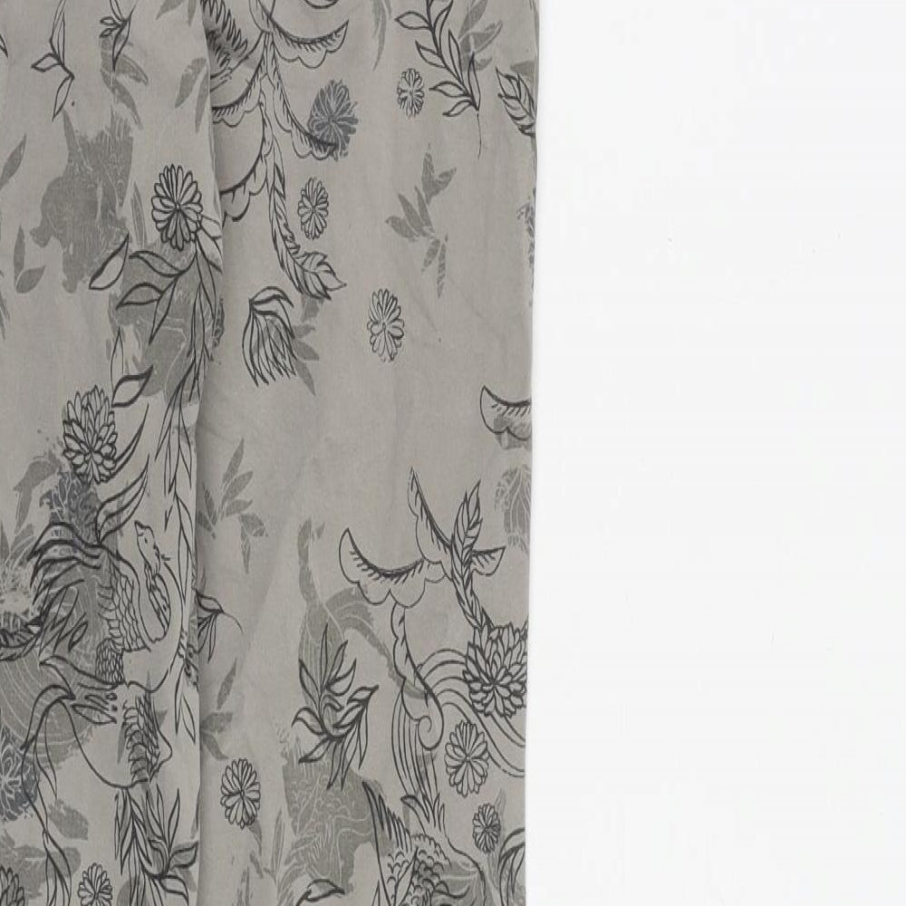 Pepe Jeans Womens Grey Floral Cotton Skinny Jeans Size 26 in L32 in Slim Zip