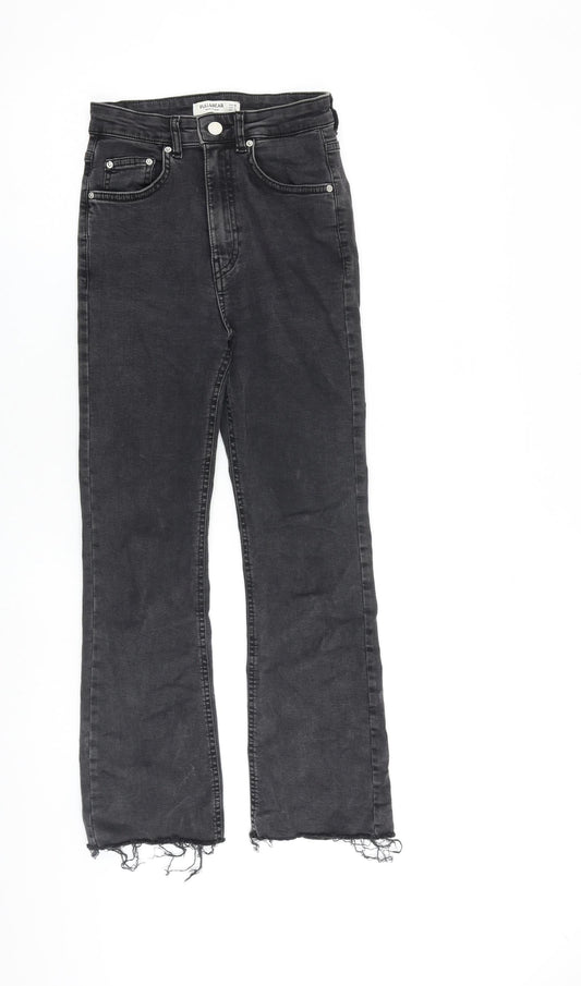 Womens UK Size 6 Pull&Bear Regular Fit Bootcut Grey Jeans