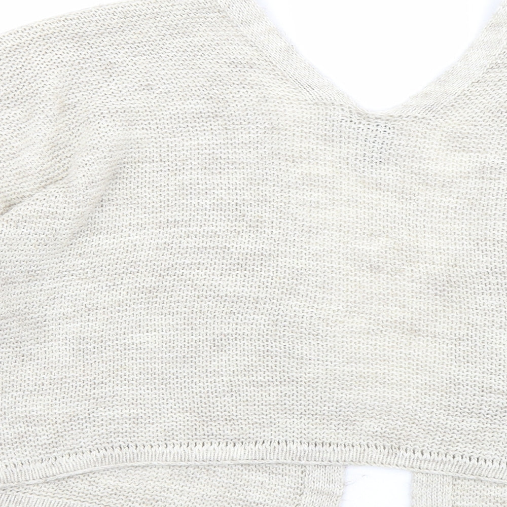 Womens UK Size 10 Izabel Beige Shrug Jumper