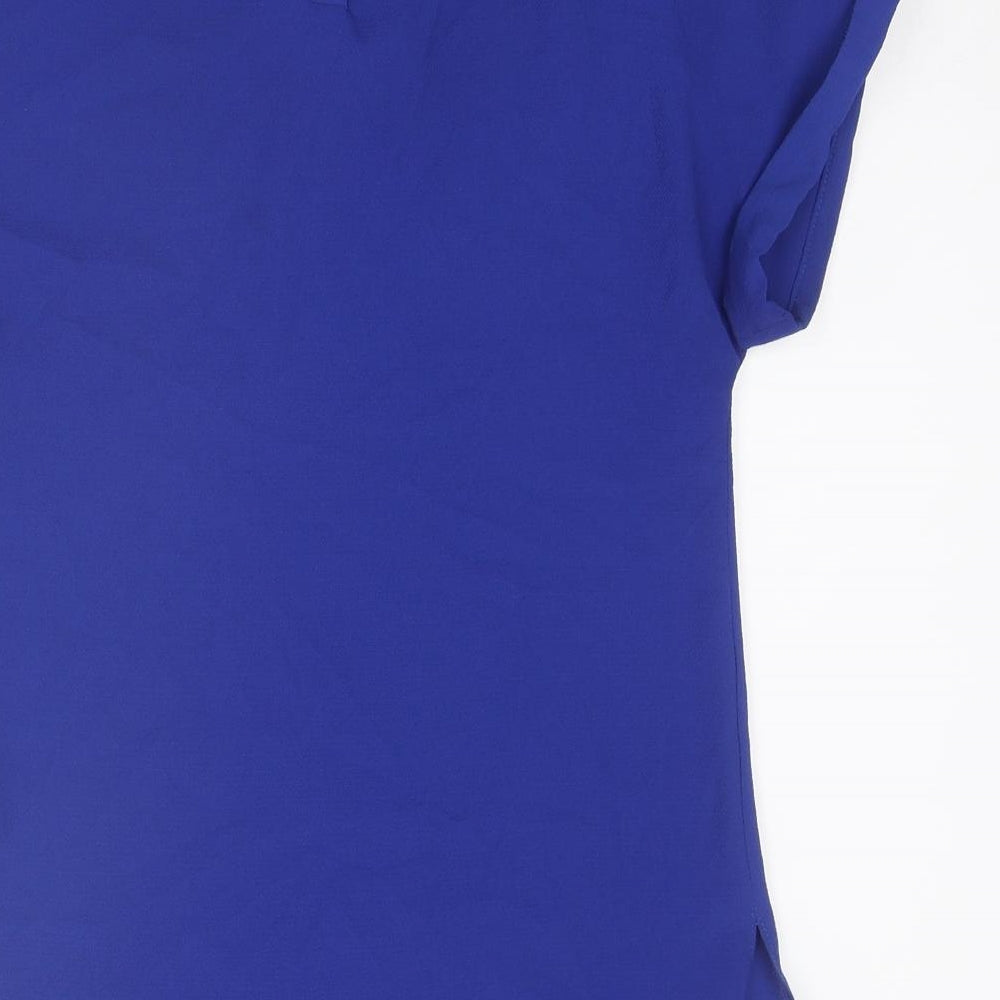 Womens UK Size 8 Dorothy Perkins Blue Basic T-Shirt