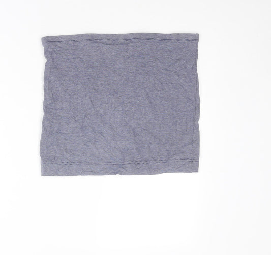 H&M Womens Blue Striped Cotton Bandage Skirt Size M