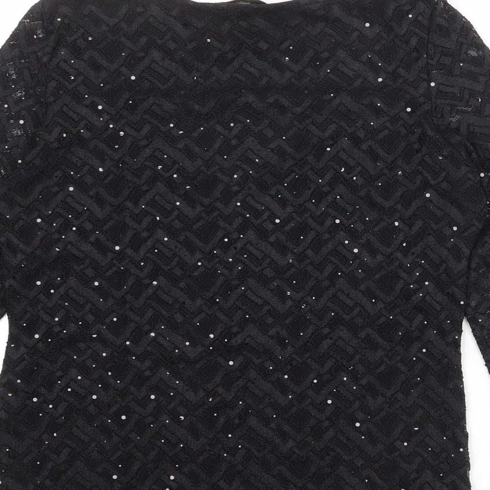 Womens UK Size 12 Per Una Black Basic Blouse