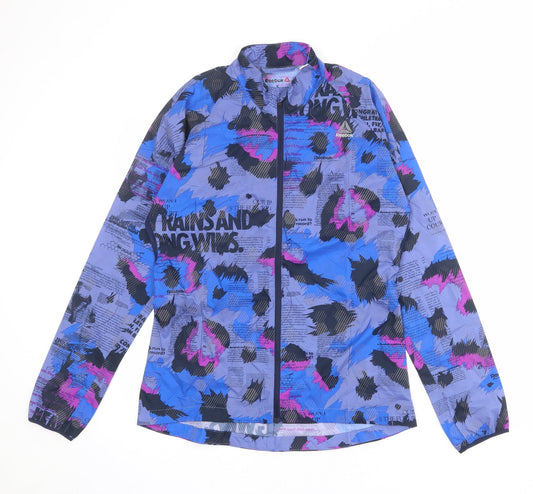 Womens UK Size S Reebok Multicoloured Windbreaker Coat