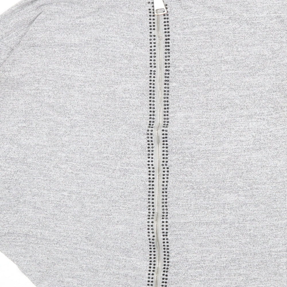 Womens UK Size S Vouley Vous Grey Pullover Jumper