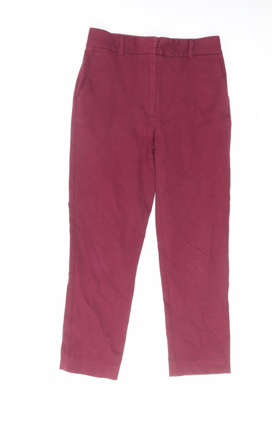 Womens UK Size 6 Autograph Regular Fit Dress Pants Purple Trousers