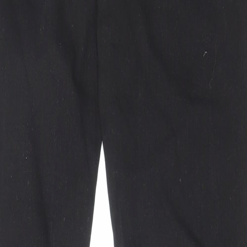 Brand and care label for Denim & Co. women’s black cotton skinny jeans, size UK 10, 30-inch leg regular zip
