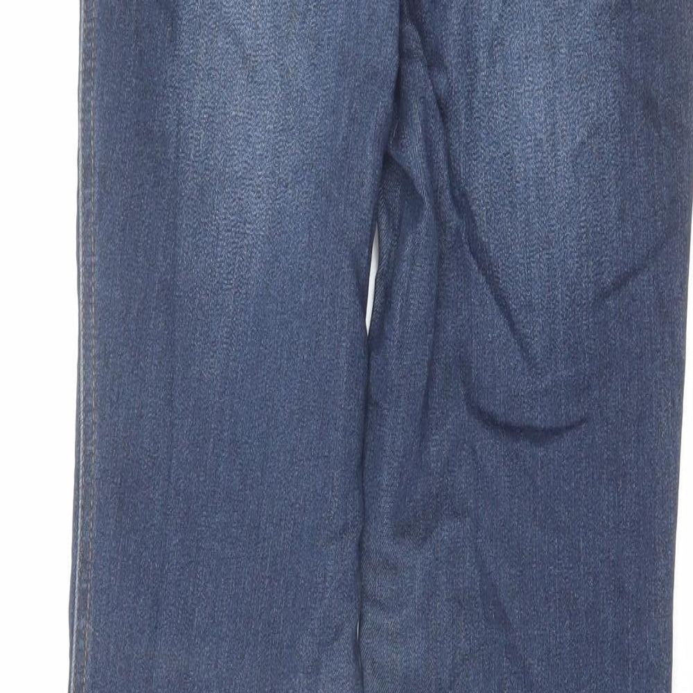TU Womens Blue Cotton Skinny Jeans Size 8 L27 in Regular Zip