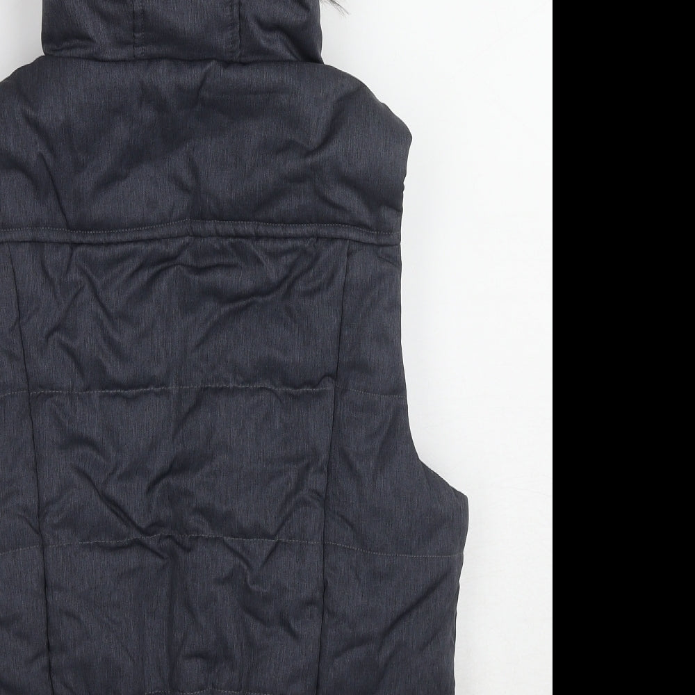 Avenue Womens Blue Gilet Jacket Size 12 Zip