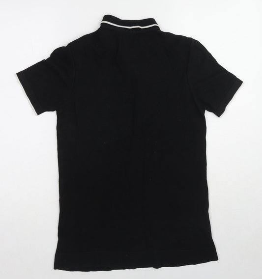 Burton Mens Black Cotton Polo Size XS Collared Pullover