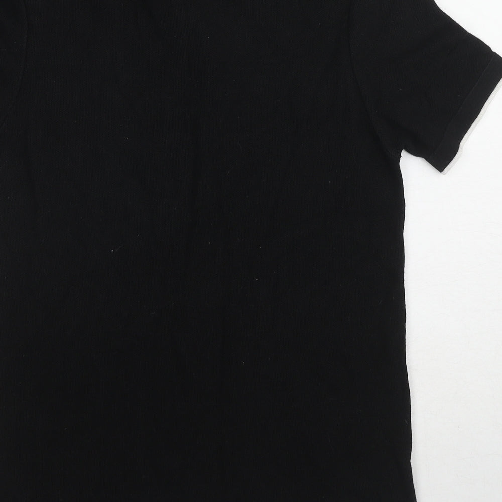 Burton Mens Black Cotton Polo Size XS Collared Pullover