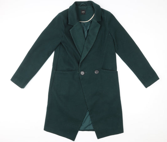 Womens UK Size S Oasis Green Overcoat